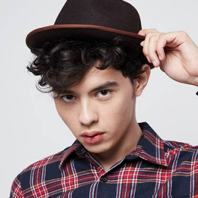 Topi Fedora Hat BROWN FEDORA HAT LAKEN - Cokelat