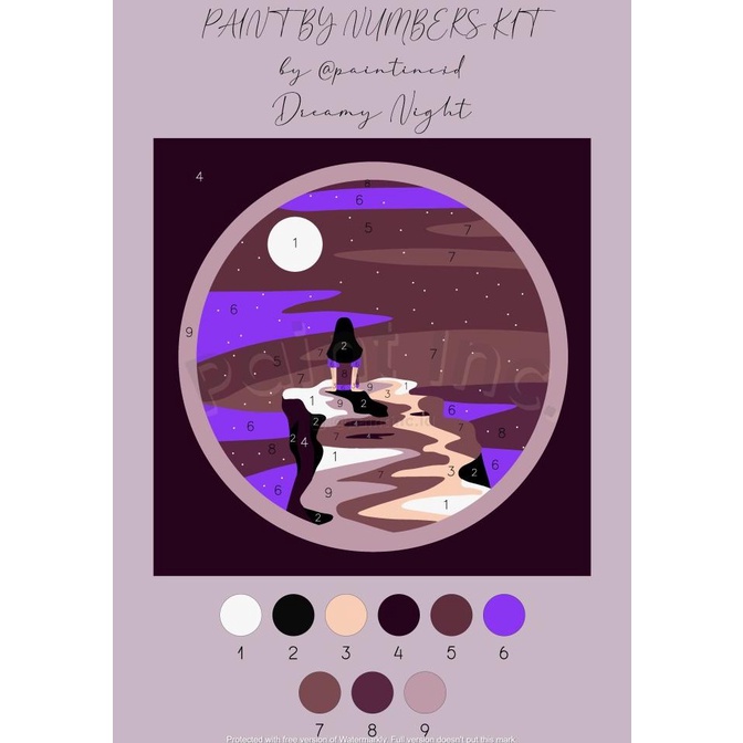 

Paint By Numbers Kit: Dreamy Night | Paint Inc. Id | Painting Kit