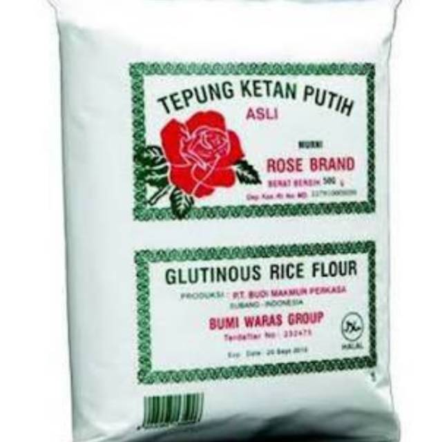 

Tepung ketan putih rosebrand 500 gram