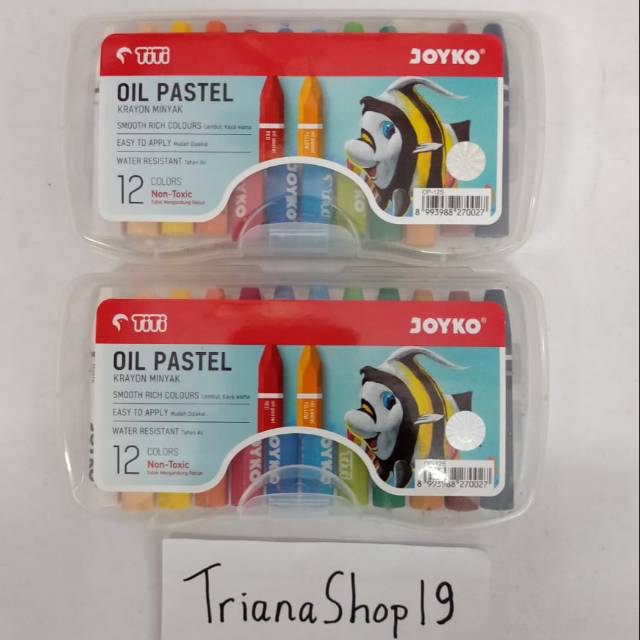 

Crayon Titi 12 Warna Oil Pastel