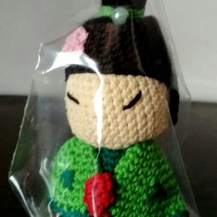 boneka rajut geisha green Limited