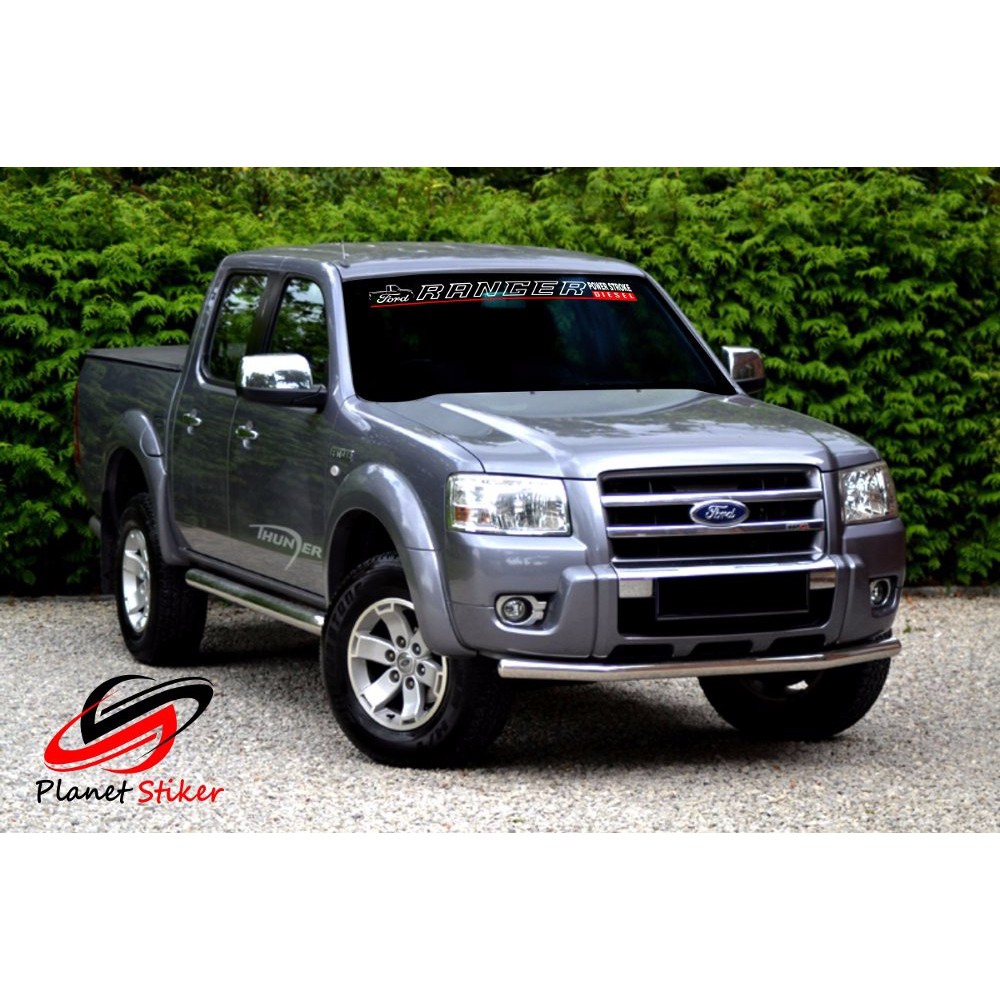 STICKER CUTTING STIKER KACA MOBIL FORD RANGER POWER STROKE KACA DEPAN ATAU  BELAKANG