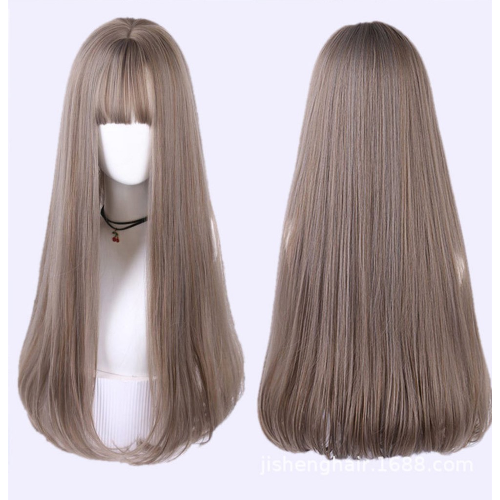 WDA-09 wig daily lolita rambut palsu panjang straight lurus