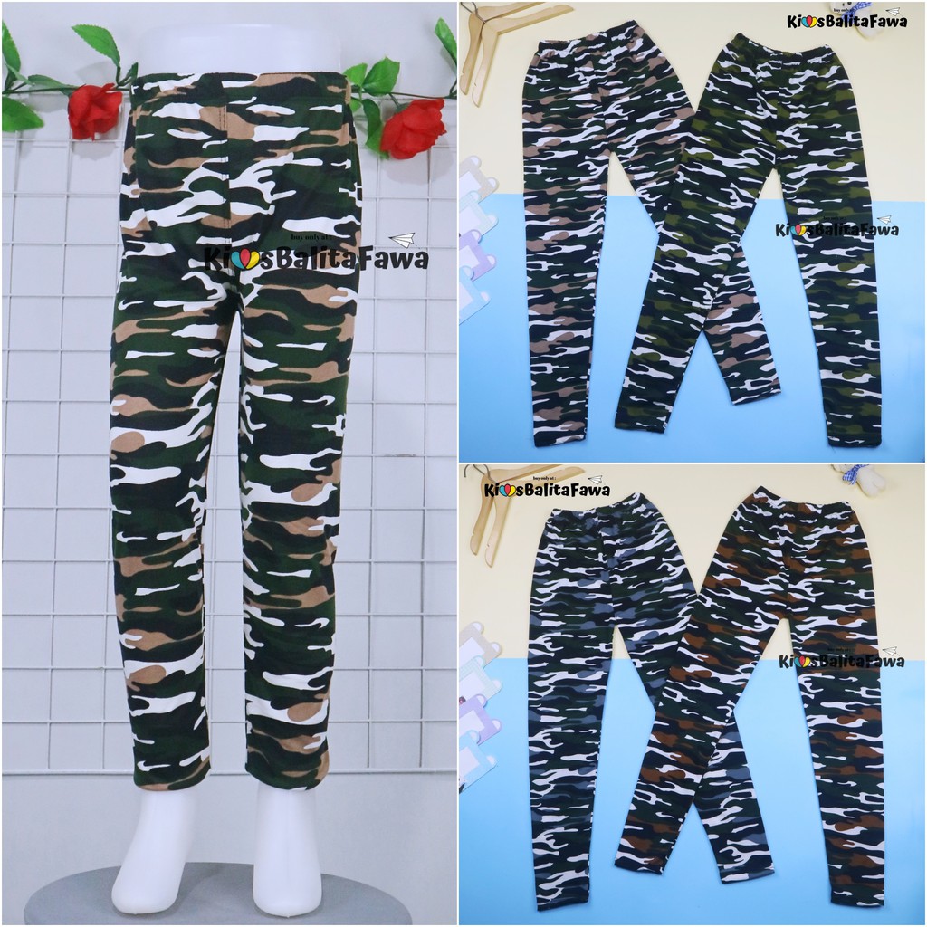 ARMY Pants uk 2-3 tahun / Legging Panjang Anak Laki Perempuan ABRI Celana Bawahan Adem Leging Murah