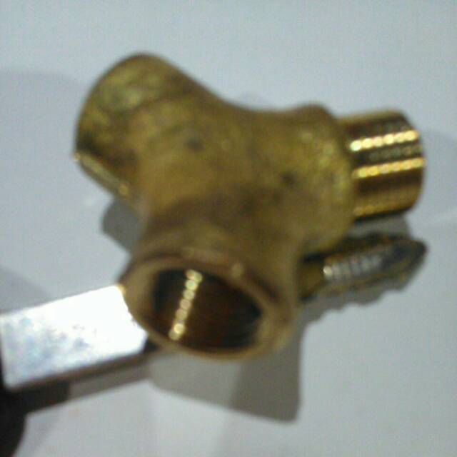Y Kompresor 1/4 Inch Dobel Kran.