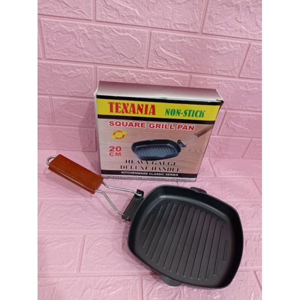 Grill Pan Teflon Pemanggang Non Stick untuk Daging Ayam Ikan