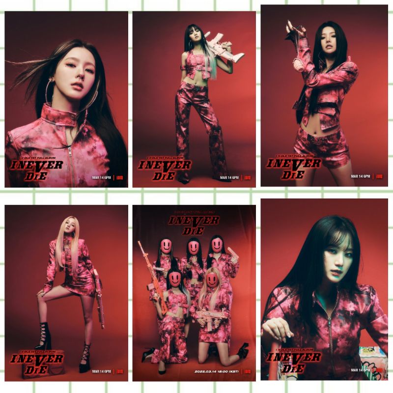 POSTER KPOP - (G)I-DLE 1st Full Album [I NEVER DIE] 2022