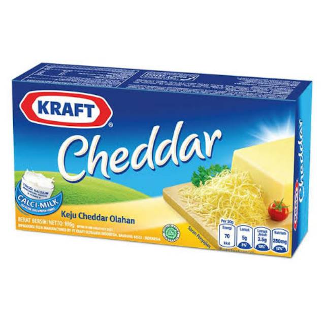 

Keju Kraft Cheddar 165g / Cheddar Cheese