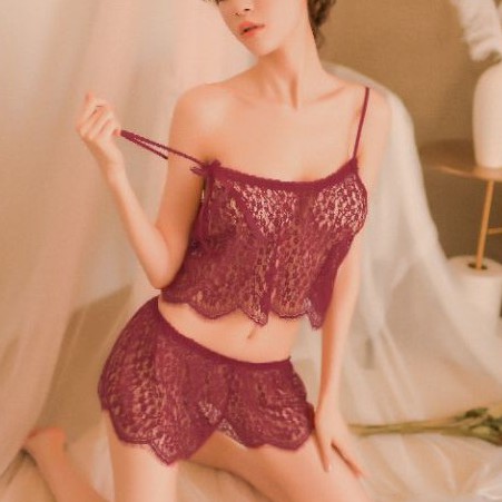 Set Cami Lace Lingerie 8215