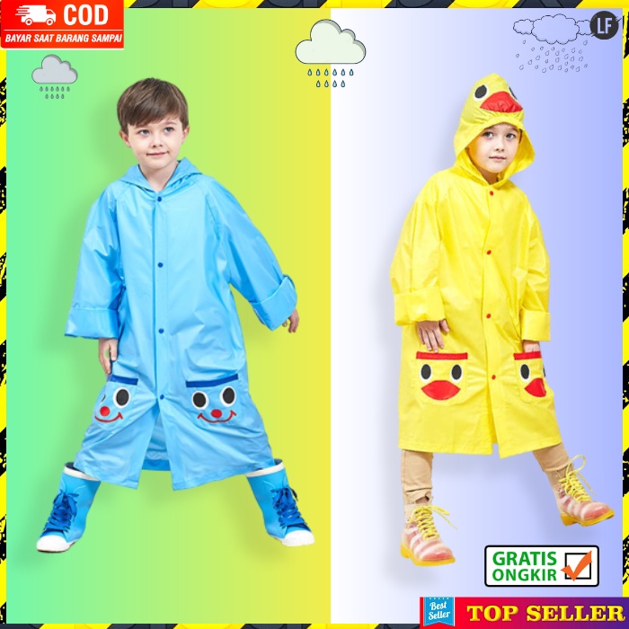 JAS HUJAN ANAK PEREMPUAN MANTEL HUJAN MOTOR ANAK COWOK RAINCOAT KIDS KOREA JAKET IMPORT A51