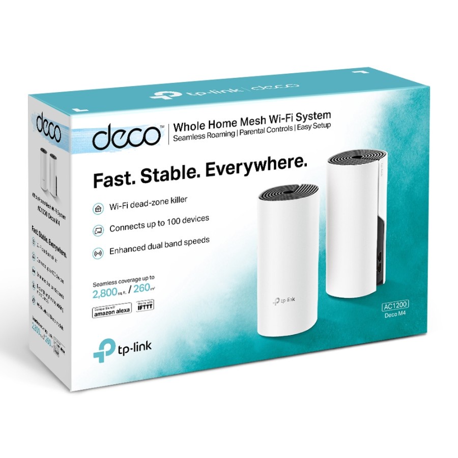 TP - Link AC1200 Whole Home Mesh Wi-Fi System - Deco M4 (2-Pack)