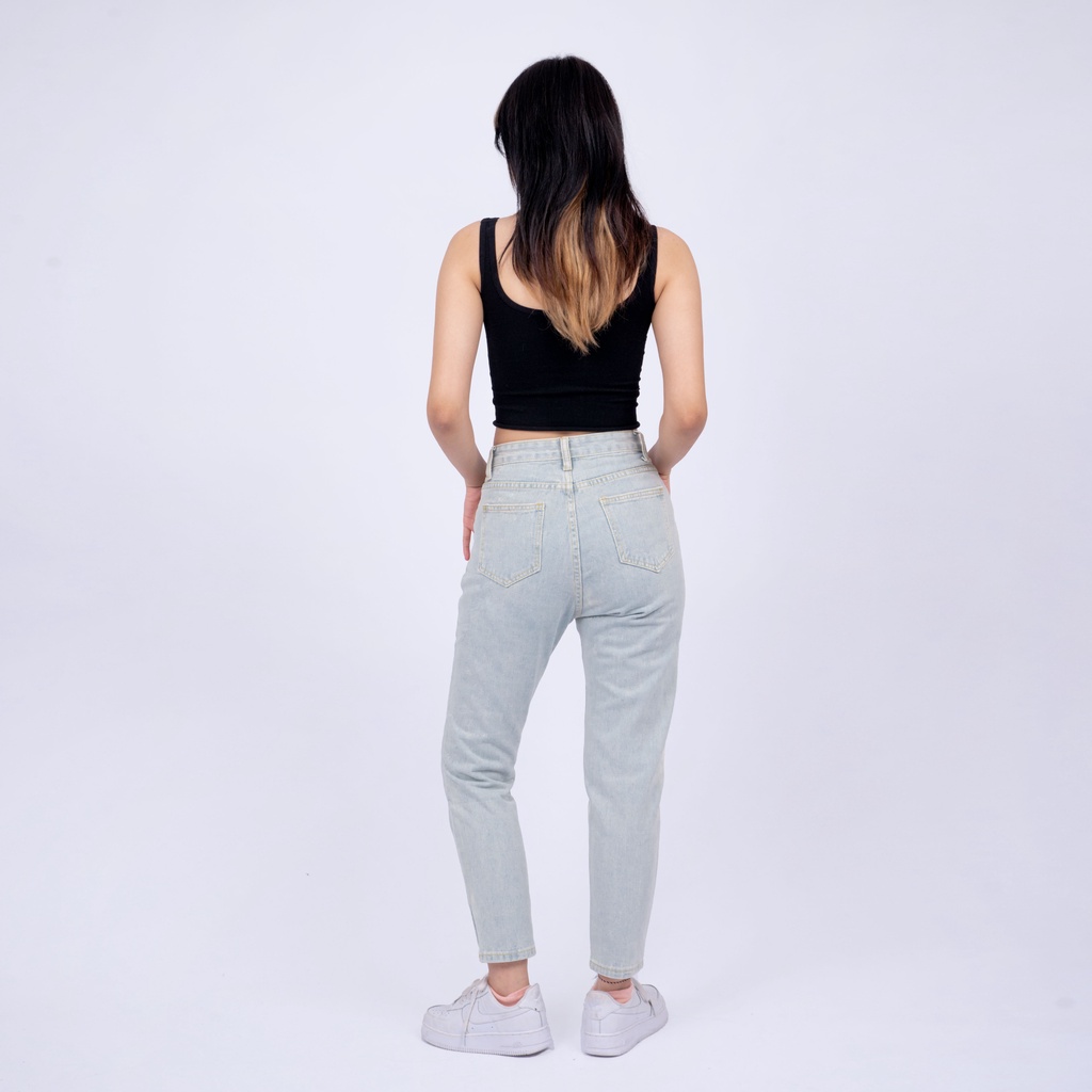 VIERLIN - Jeans 5711 - BOYFRIEND JEANS SOBEK HIGHWAIST RIPPED