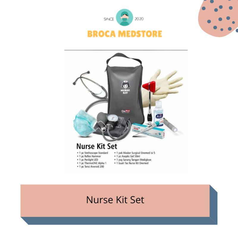 Nurse kit set onemed / alat ttv koas / alat ttv perawat