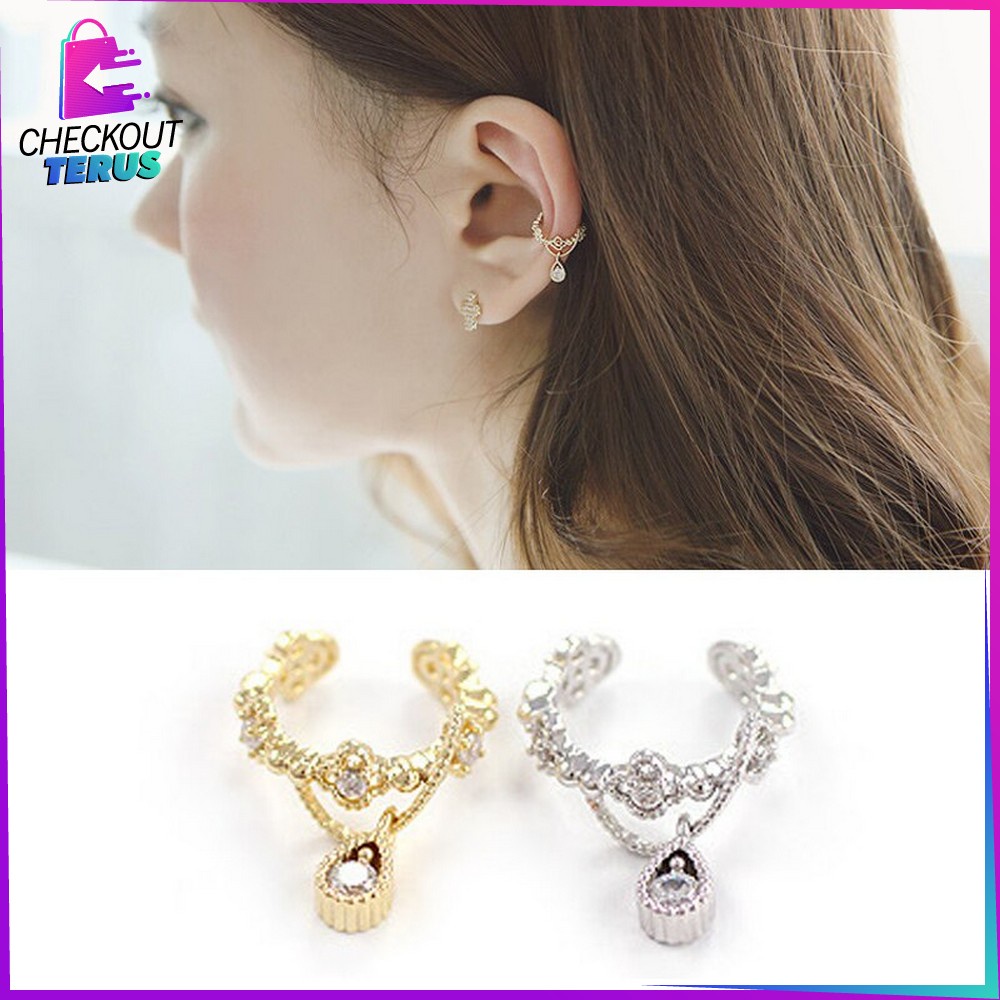 CT K115 K117 Anting Single Aksesoris Fashion Wanita Motif Bintang Korean Style Import Fashion Anting Korea