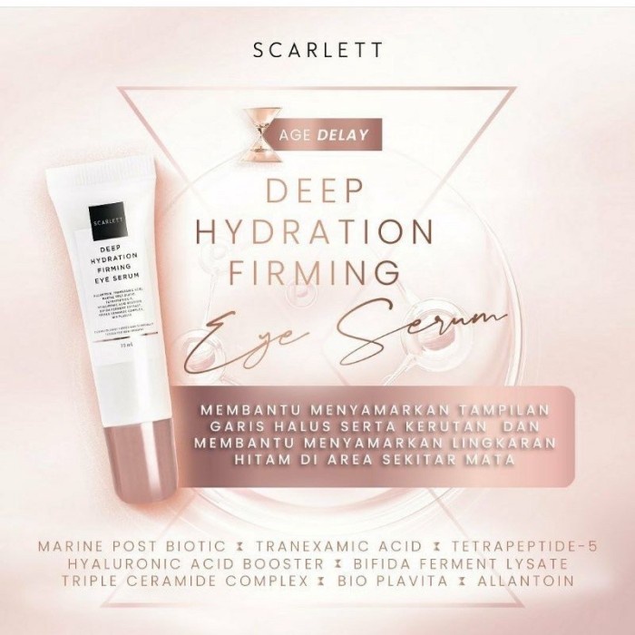 Scarlett Whitening Age Delay - Deep Hydration Firming Eye Serum