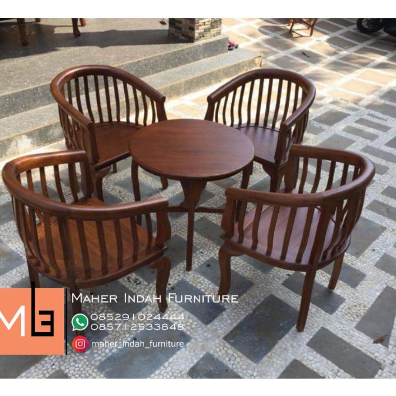 Kursi Teras Betawi,Kursi tamu,Kayu Jati Berkualitas