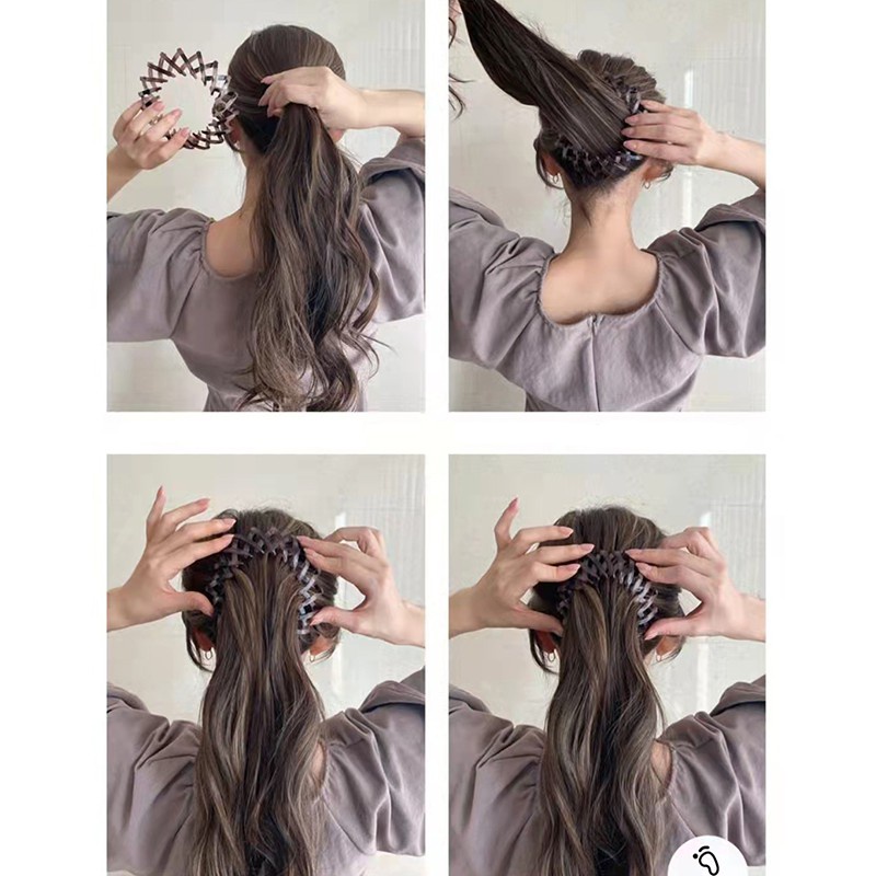 Jepit Rambut Korea Bulat / Donat Jedai Hair Clip Claw / Ikat Rambut Korea Ponytail Dalika