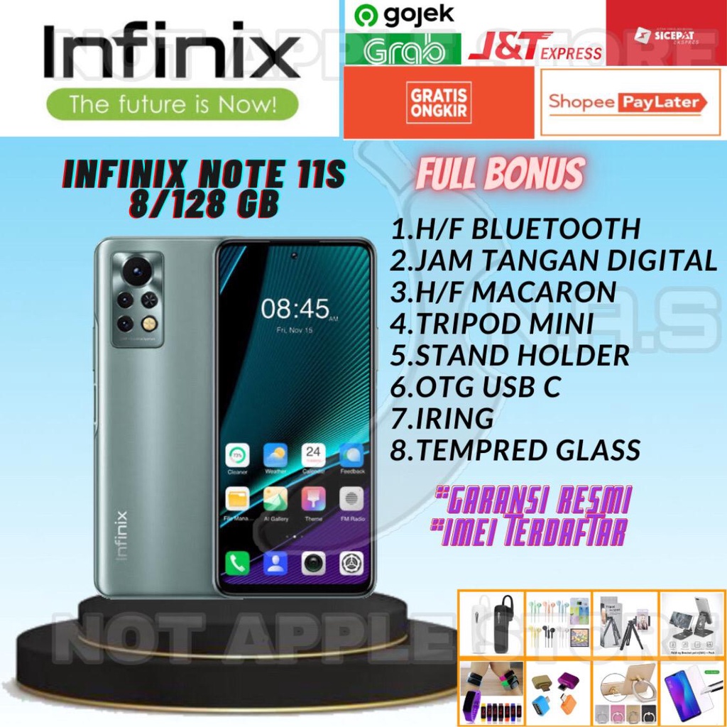 INFINIX NOTE 11S RAM 8/128GB NEW BARU GARANSI RESMI