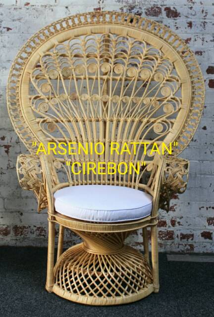 Kursi "RAJA" Rotan Alam Asli KWALITAS EXPORT