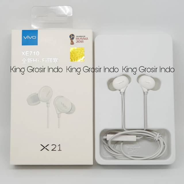 Headset VIVO X21 XE710 Original 100% Earphone Vivo V5 V7 V9 Handsfree