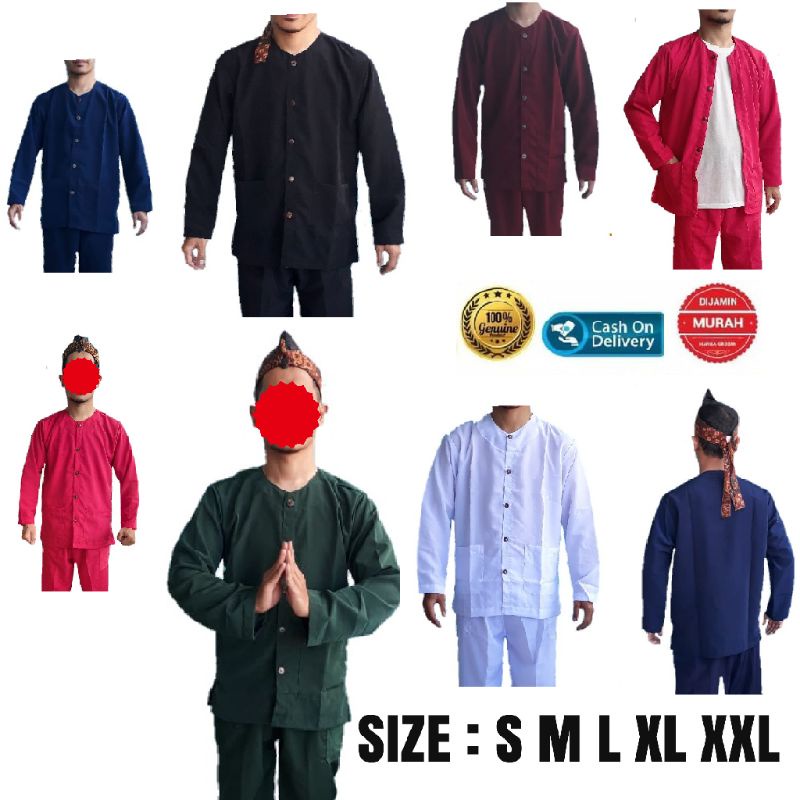 Baju pangsi silat original premium gold/baju pangsi adat /baju pangsi