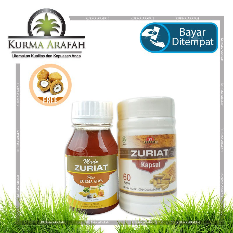 PAKET PROMIL F ( MADU ZURIAT + KAPSUL ZURIAT) FREE BUAH ZURIAT