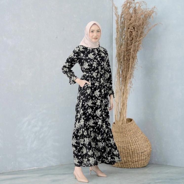 Garansi Termurah HANORA DRESS (Anggrek Black) by GONEGANI ,,,,,