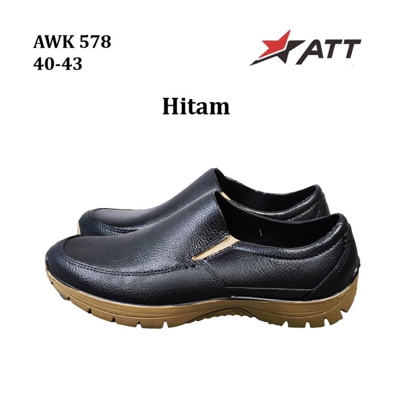 arisf Sepatu Cowok Pria Karet Murah Merk ATT art AWK 578