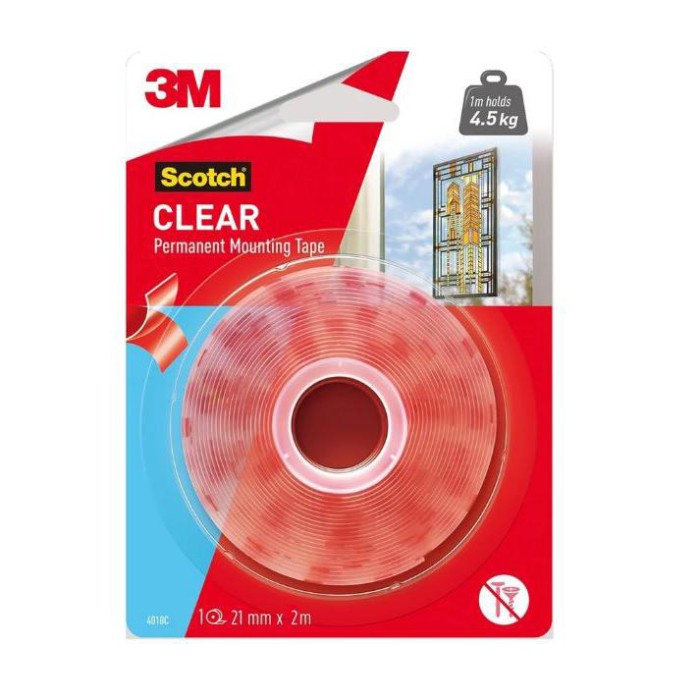 

3M Scotch Outdoor Transparent/Clear Mounting Tape 21mm x 2 meter