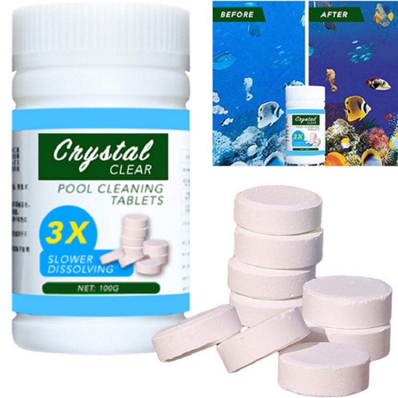 Mi.more Pool Cleaning Floating Chlorine Klorin Dispenser Pelampung Tablet + 100g Obat Pembersih Kolam Renang