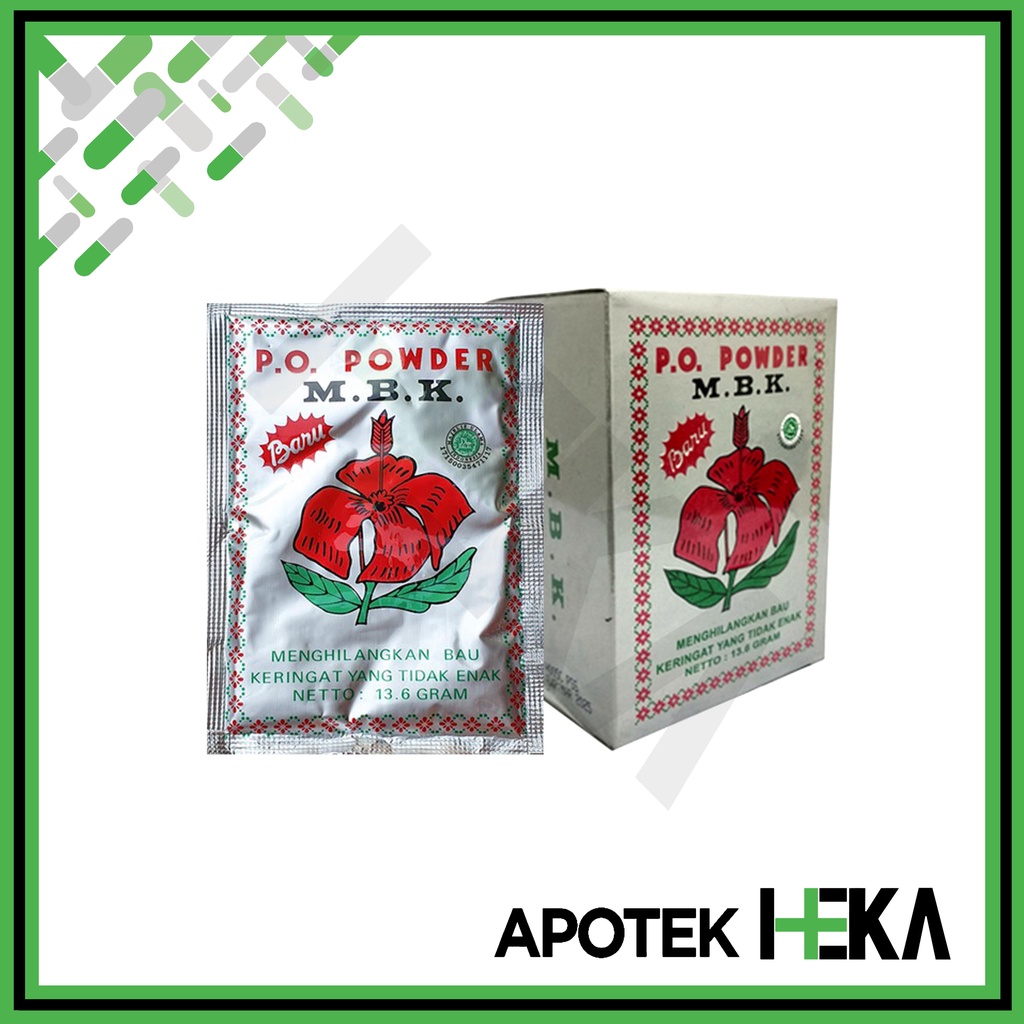 Powder MBK Bedak MBK Silver Box isi 12 Sachet - Bedak Bau Badan (SEMARANG)