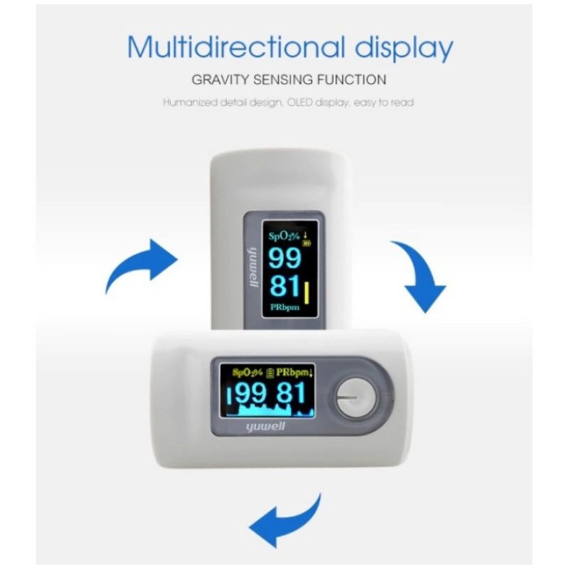 Oximeter Yuwell YX301 saturasi spo2 oksimeter pengukur oksigen darah