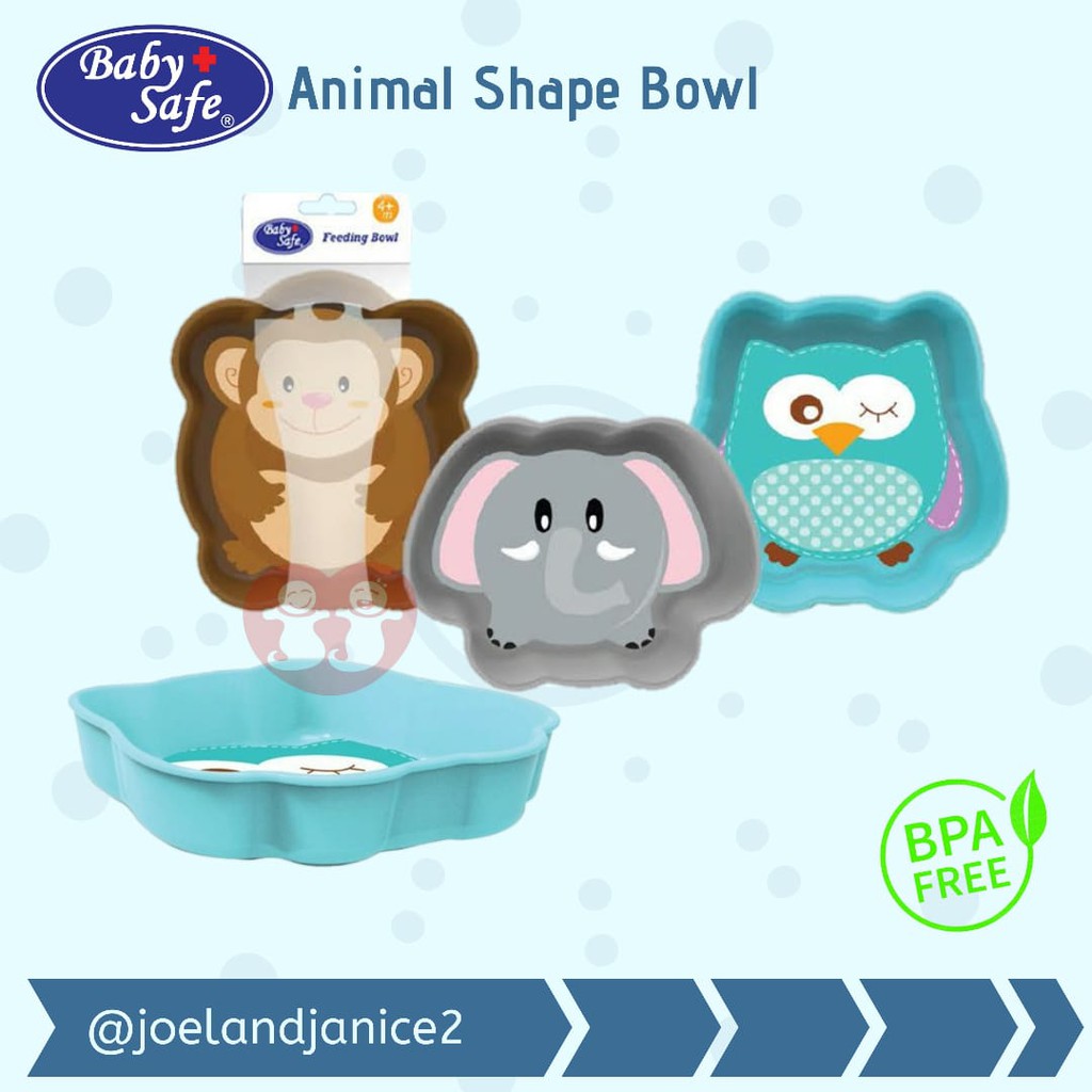 BabySafe Animal Shape Bowl / Mangkok Makan