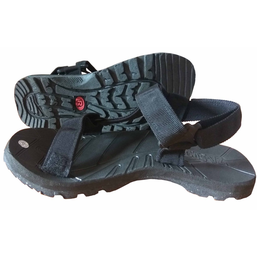 sandal Gunung Adventure|Sandal Outdoor Hiking|Sandal Mix Flifer Tali Hitam