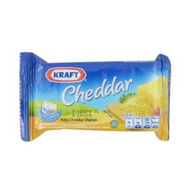 

KRAFT Cheddar 75gr - Keju Cheddar Olahan Tinggi Kalsium