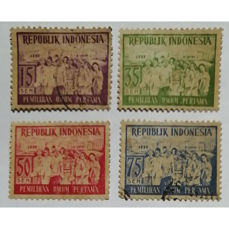 

Perangko kuno Indonesia Pemilihan Umum Pertama tahun 1955