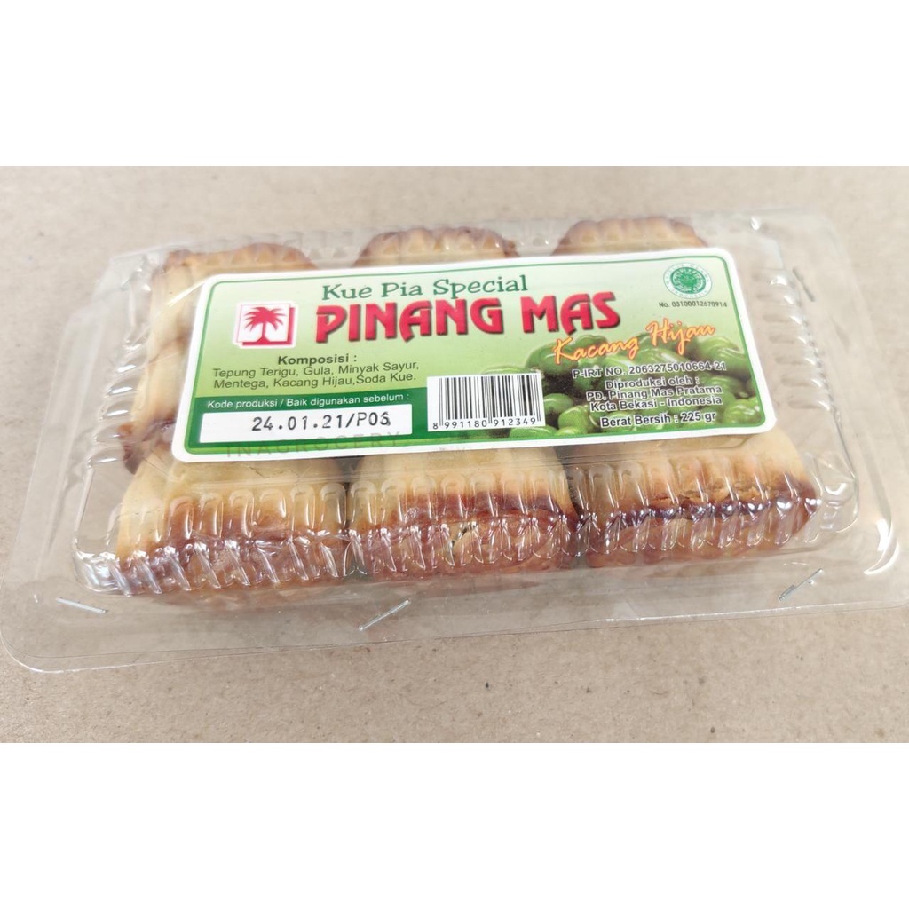 

PINANG MAS KUE PIA SPESIAL KACANG HIJAU 9pcs