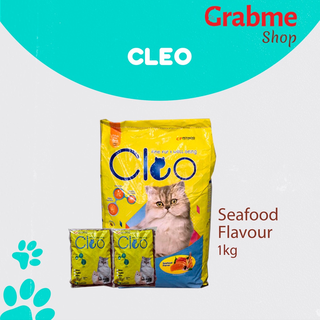 Makanan Kucing kering Premium CLEO All Variant 500gr - 1kg