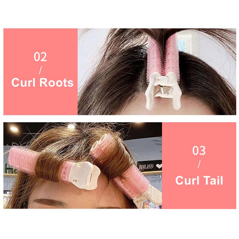 2 pcs Fashion Wanita Gelombang Gaya Rambut Keriting Tongkat Warna Solid Klip Rambut Aksesoris Rambut Gaya Korea Hairgrips Hiasan Kepala Jepit Rambut