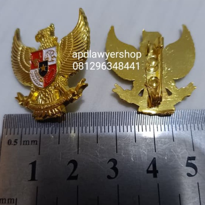 Pin Garuda 2.6cm Pin Burung Garuda Pancasila Peniti Kuningan MEWAH