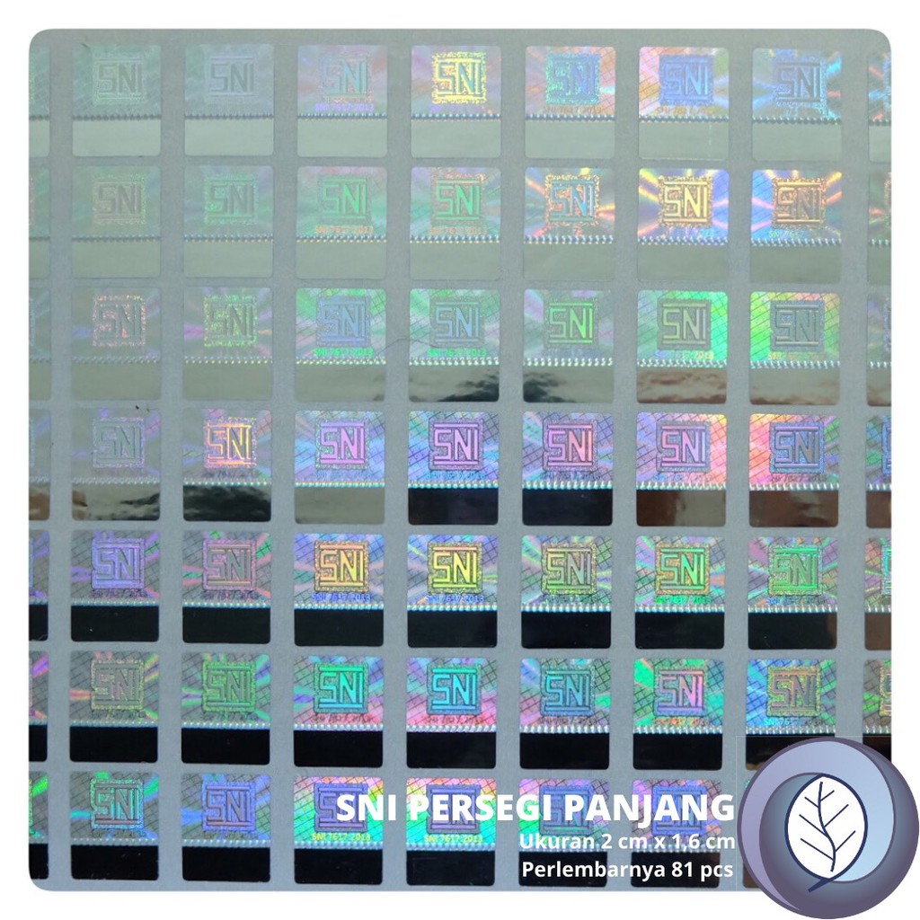 

Stiker Hologram SNI Persegi Panjang