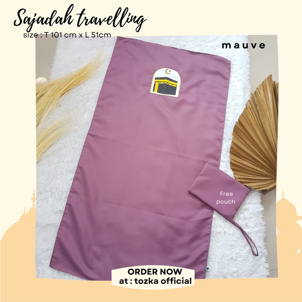 [Tozka] Sajadah travelling I Sajadah pocket I Sajadah kantong I free pouch