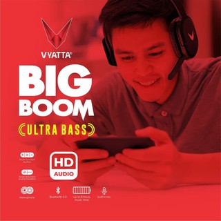 Vyatta BIG BOOM Headphone ULTRA BASS Bluetooth Earphone