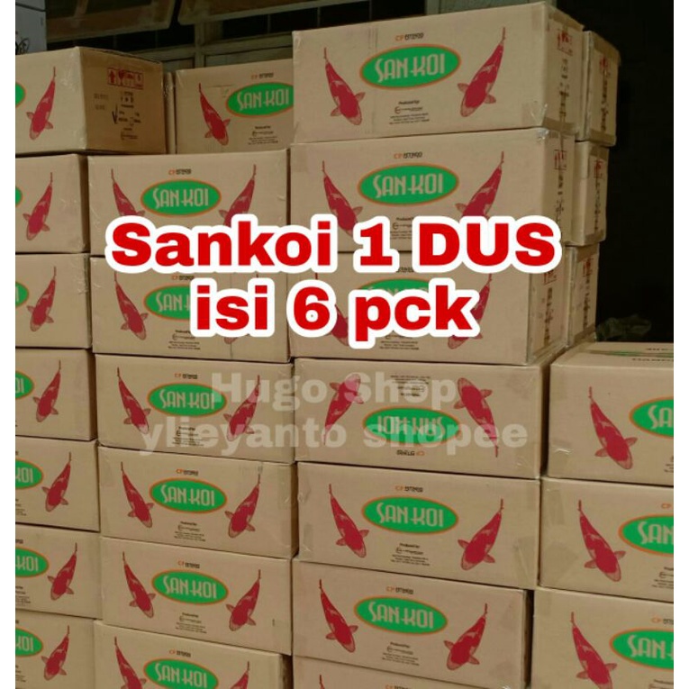 Sankoi jual PER DUS GOSIR RESELLER / sankoi kartonan / sankoi karton / san koi / pakan koi / pelet koi / makanan ikan koi