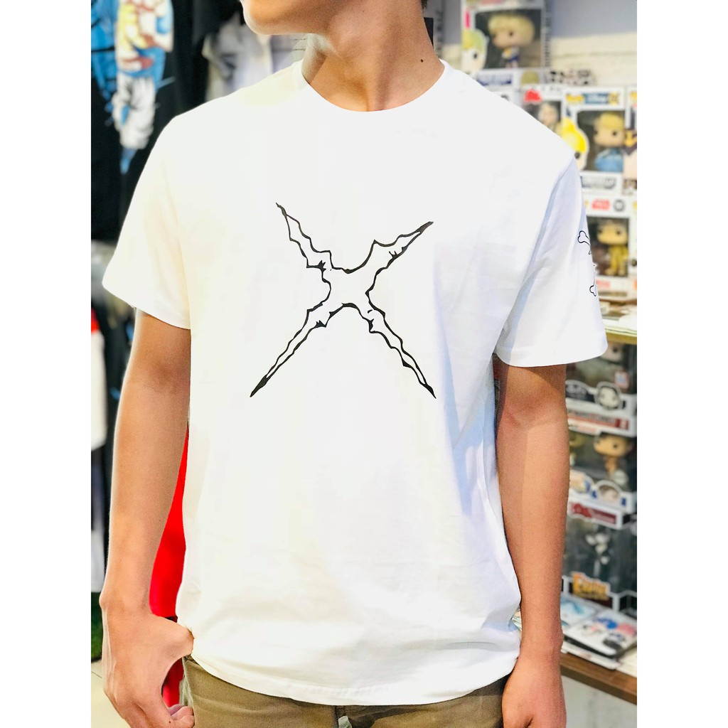 Kaos Onepiece Luffy Scars White