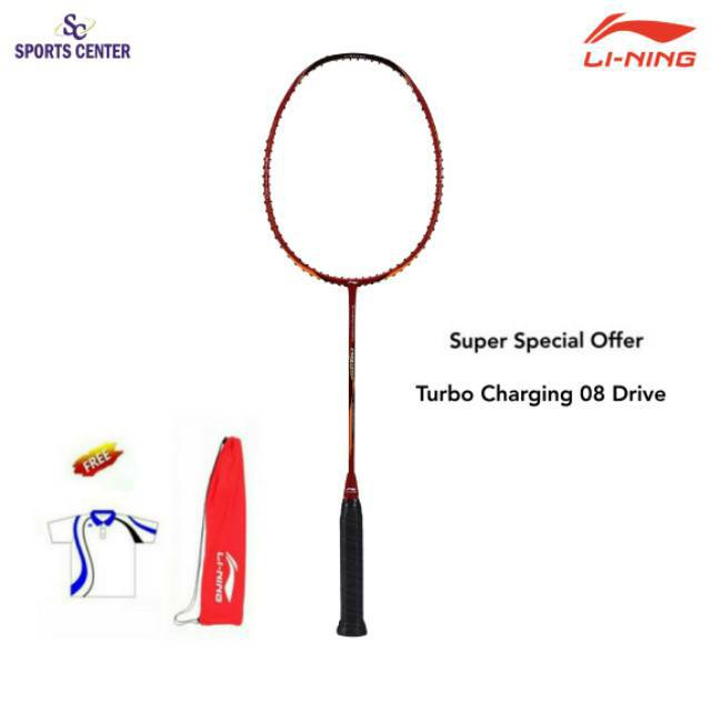 Special Price Raket Badminton Lining Turbo Charging 08 Drive / 08D / 08 D