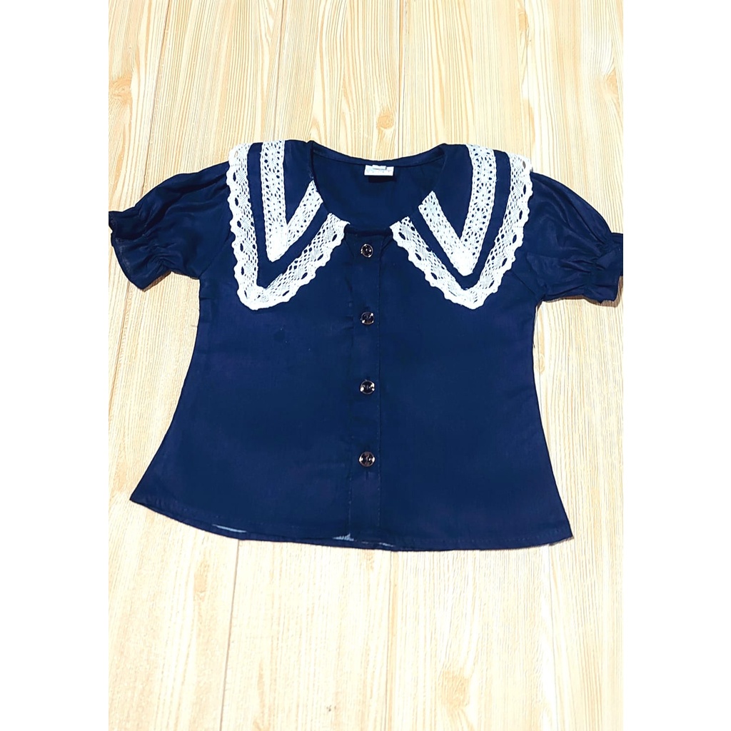 Sale Blouse Anak Perempuan Umur 1 - 10 Tahun / Blus Anak Perempuan Renda Terbaru / Kemeja Anak