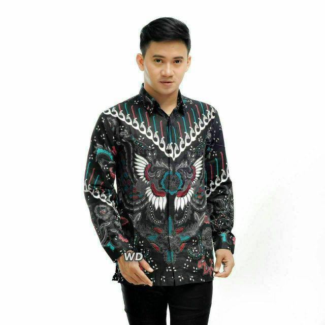 NEW ARRIVAL DISTRO BATIK PRIA BORDIR SOGAN HRB026 BATIKAF NOTOARTO BATIK IPNU-IPPNU HEM PRIA-Kmj kupu abu