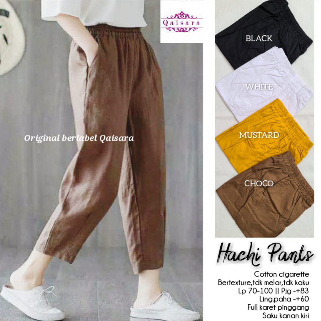 hachi pants celana bahan by qaisara