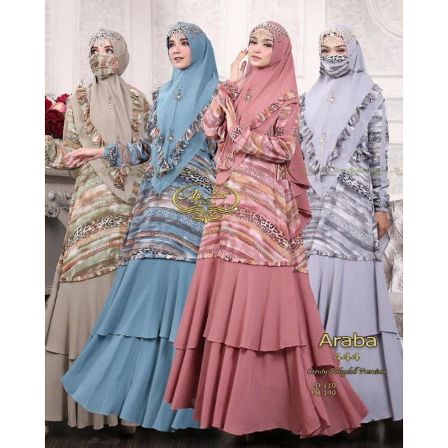 GAMIS CERUTI SET SYARI - ARABA BY AJEZAS